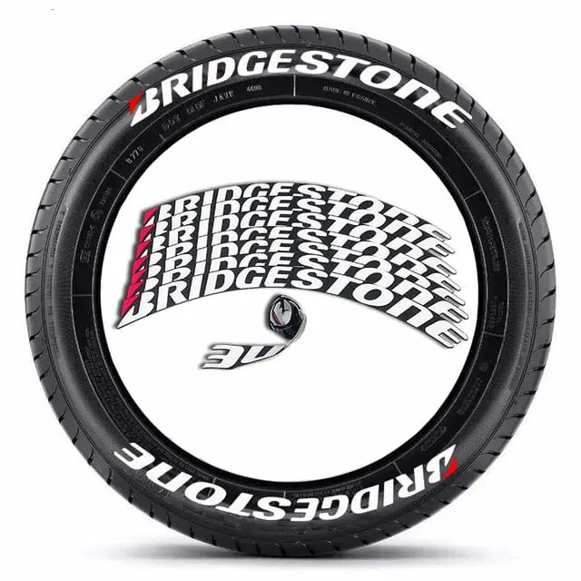 BRIDGESTONE TIRE STICKERS