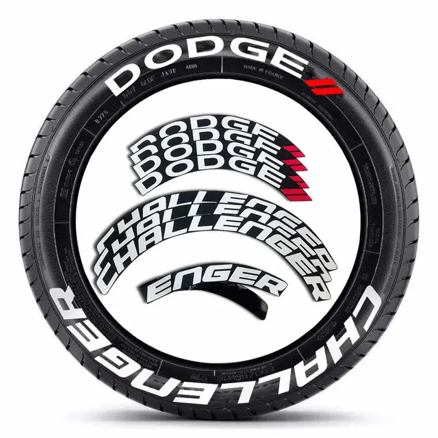 Dodge Style Tire Lettering Kit — view 5