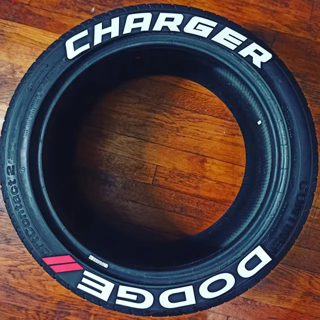 Dodge Style Tire Lettering Kit — view 6