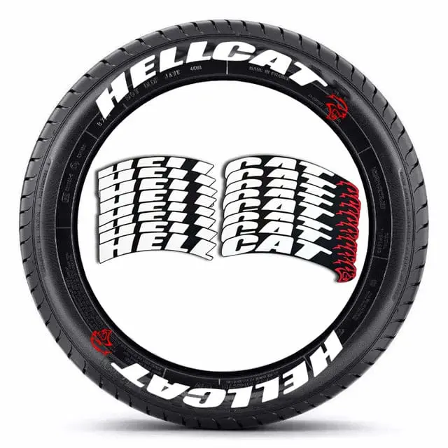 HELLCAT TIRE STICKERS