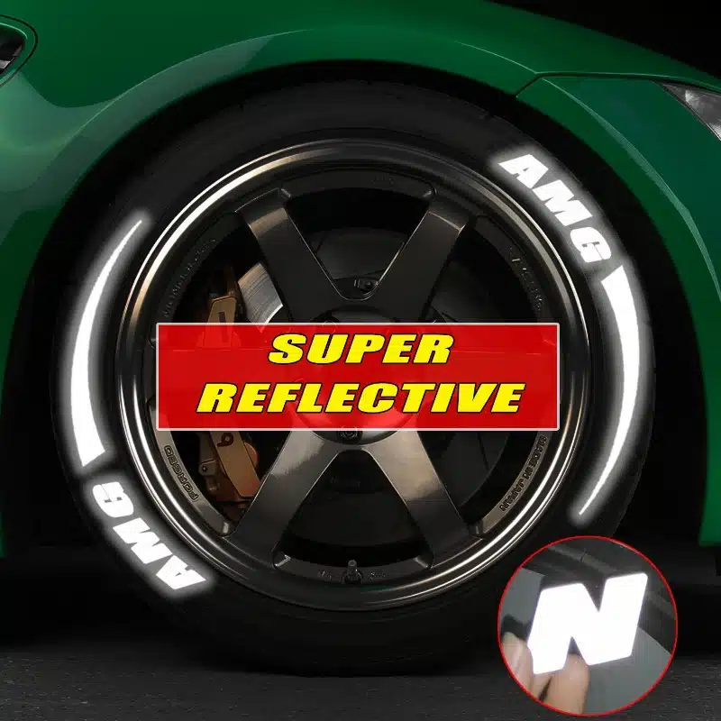 Reflective Custom Tire Lettering
